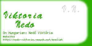 viktoria nedo business card